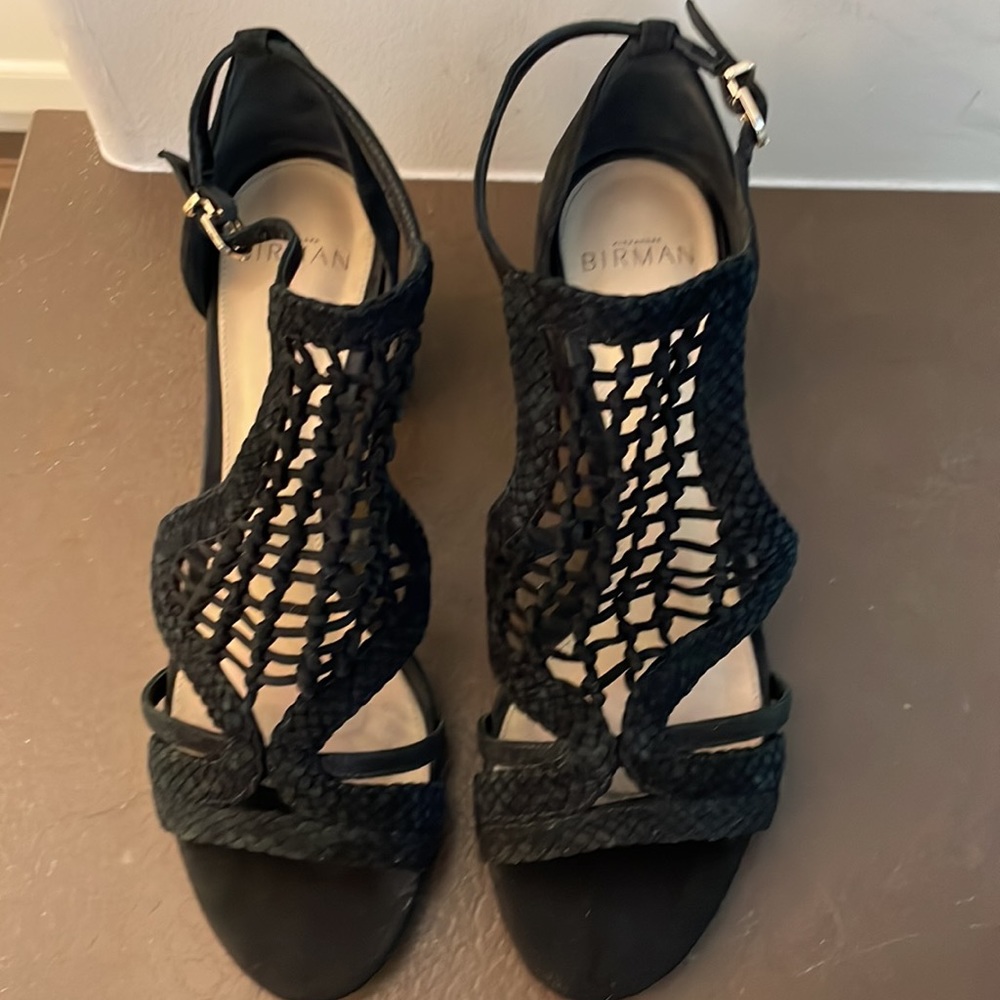 Alexandre Birman suede block heel sandal.